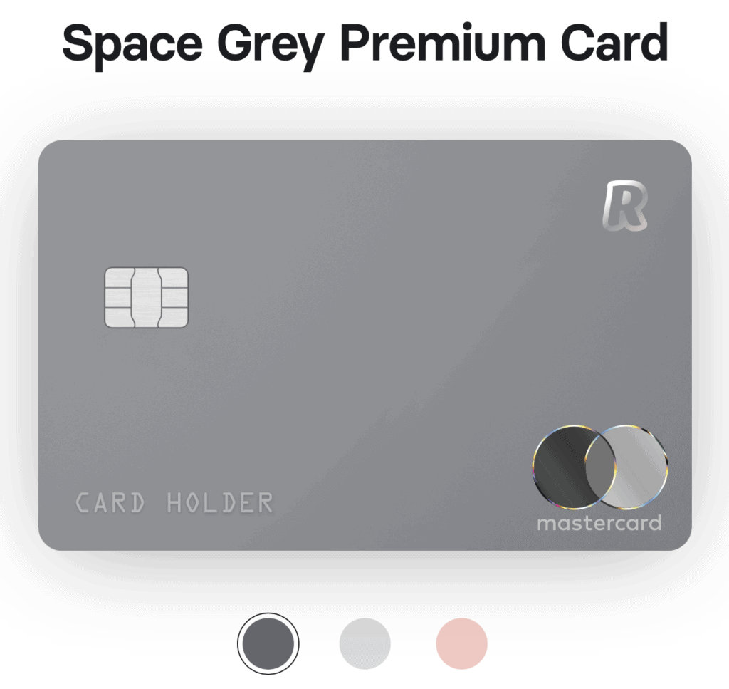 revolut premium card color design