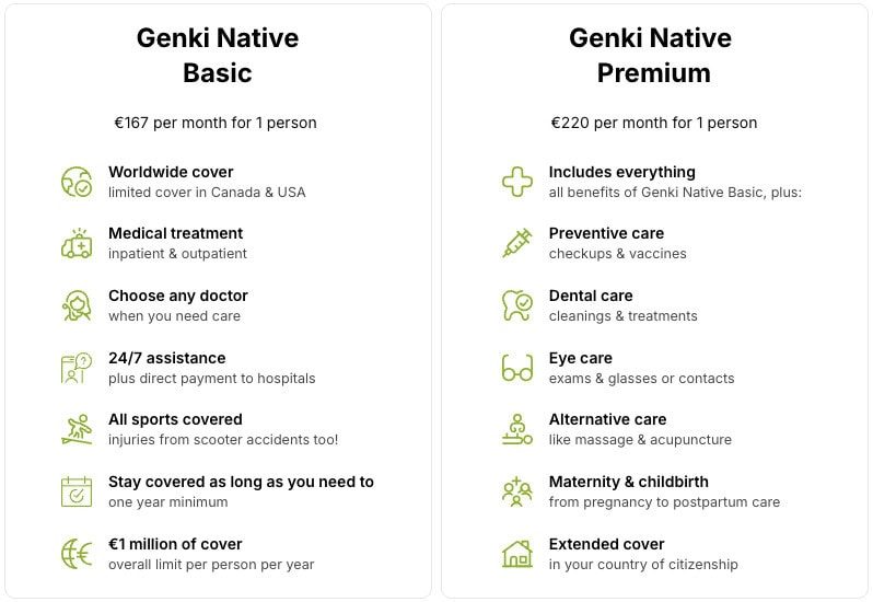 genki native current pricing