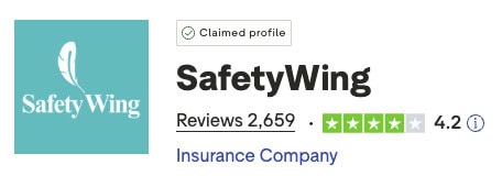 safetywing latest trustpilot rating