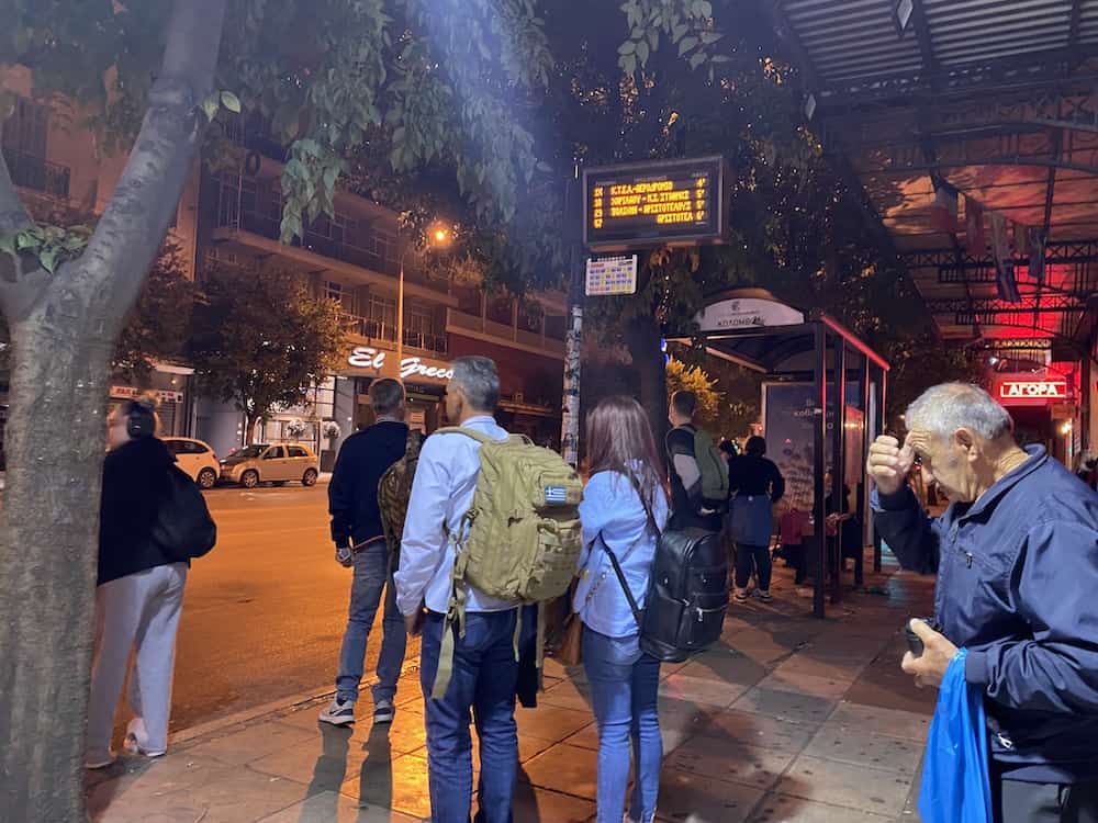 thessaloniki bus stop