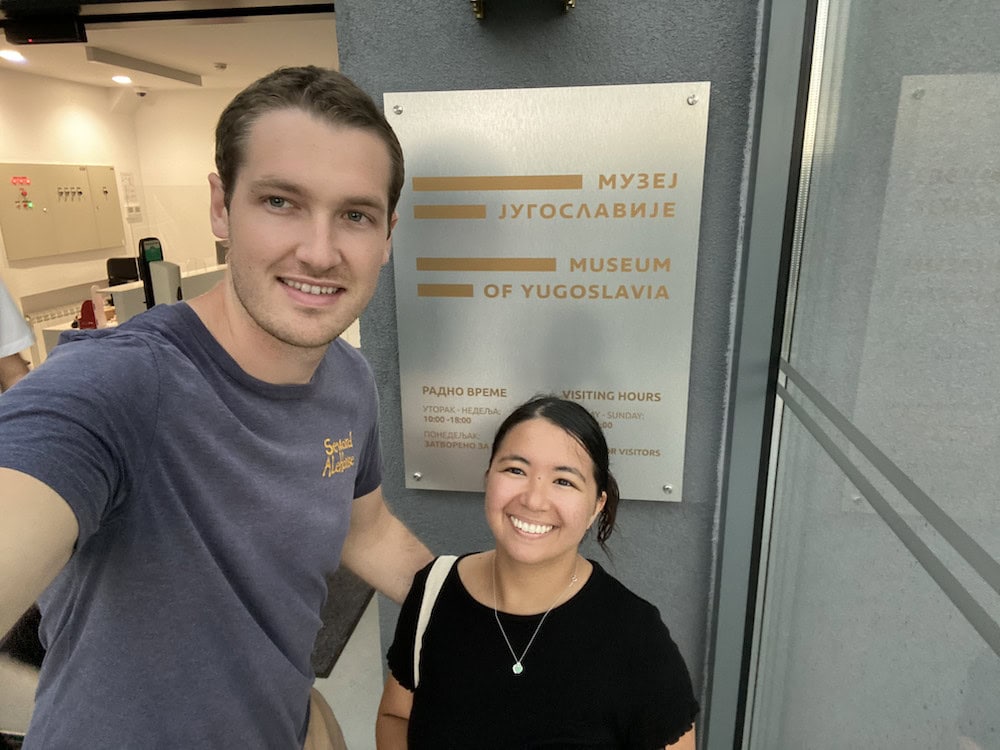 Matthew And Ashley Visiting Museum of Yugoslavia