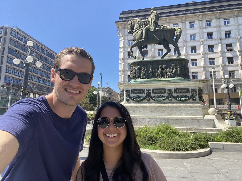 Matthew And Ashley Visiting Replublic Square