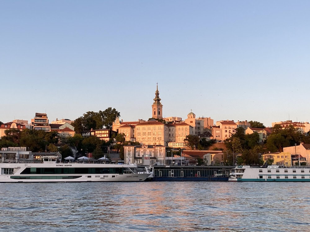 Waterfront View of Belgrade City Skyline
